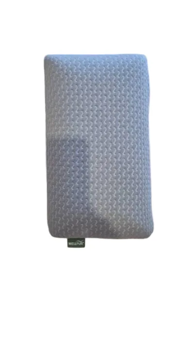 WELLPUR® Nackenkissen Bezug Grau 40x22 cm Strukturmuster Komfortabel