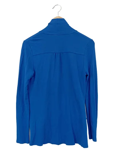 MEXX Damen Strickjacke Gr. 36/S Blau Casual Viskose Langarm