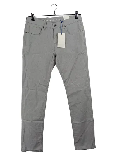 Baldessarini Herren Stoffhose Grau W 33 L30 Leinenoptik Baumwolle