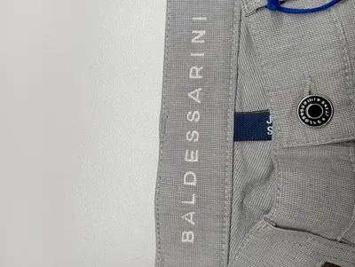 Baldessarini Herren Stoffhose Grau W 33 L30 Leinenoptik Baumwolle