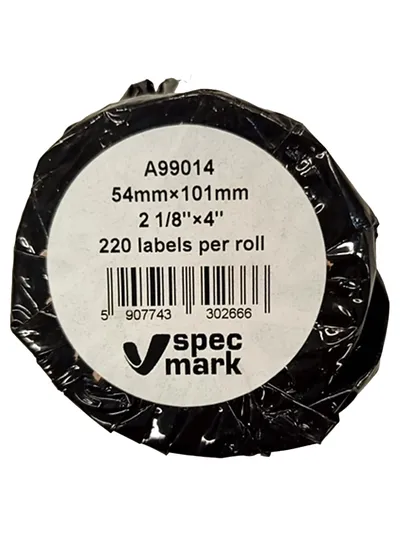 SPECMARK Druckeretiketten A99014 54x101mm 220 Etiketten pro Rolle Weiß