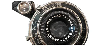 Agfa AGFA-ANASTIGMAT-JGESTAR-F:7.7 Analogkamera Vintage Faltkamera Schwarz
