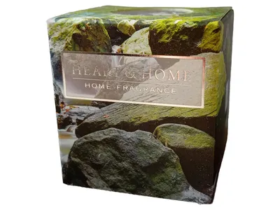 Heart & Home River Rock Duftkerze Wachs Naturbezogen Mehrfarbig 4x5cm
