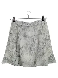 Banana Republic Damen A-Linienrock Gr. 38 Modern Weiß Tierdruck 1