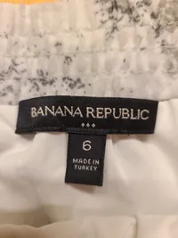 Banana Republic Damen A-Linienrock Gr. 38 Modern Weiß Tierdruck 3