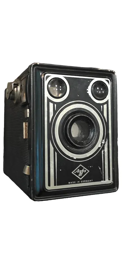Agfa Boxkamera Analogkamera Vintage Schwarz Sammlerstück Rarität
