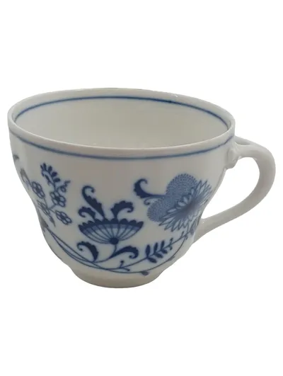 Bavaria Tasse Zwiebelmuster Porzellan Weiß Blau Kaffeetasse