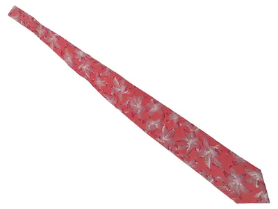 Bexley Herren Krawatte Rot Seide Blumenmuster Elegant Business