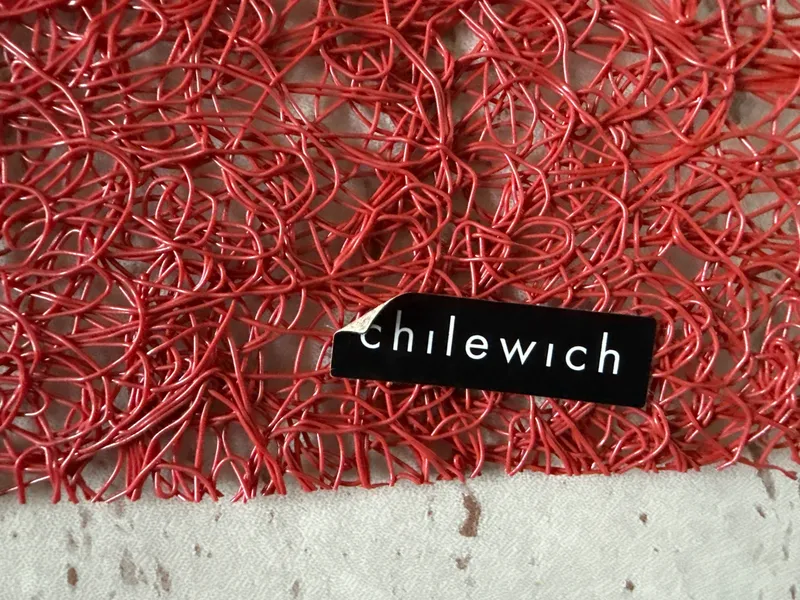 Chilewich Platzset Rot Modern Strukturmuster Kunststoff 36x50 cm 3