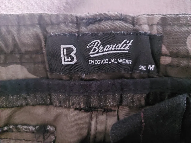 Brandit Cargohose Herren Tarnmuster Grün Gr. 38 (M) 4