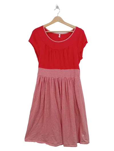 Blutsgeschwister Damen Freizeitkleid Rot Gestreift Gr. XL Baumwolle