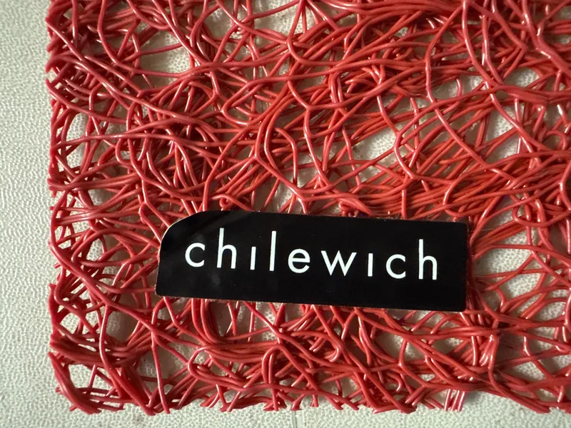 Chilewich Platzset Rot Modern Strukturmuster Tischset 50x36 cm 4