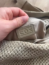 COX Umhängetasche Damen Beige Netzmuster Crossbody Schultertasche 4
