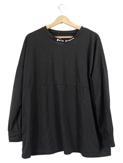 Palm Angels Herren Langarmshirt 2XL Schwarz Streetwear