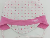 DÖLL Baby Mütze Mädchen Rosa Punkte Bindemütze Baumwolle 2