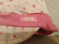 DÖLL Baby Mütze Mädchen Rosa Punkte Bindemütze Baumwolle 4