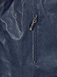 Cibyll Damen Lederjacke Gr. 44 Blau Modern Tierdruck Reißverschluss 3