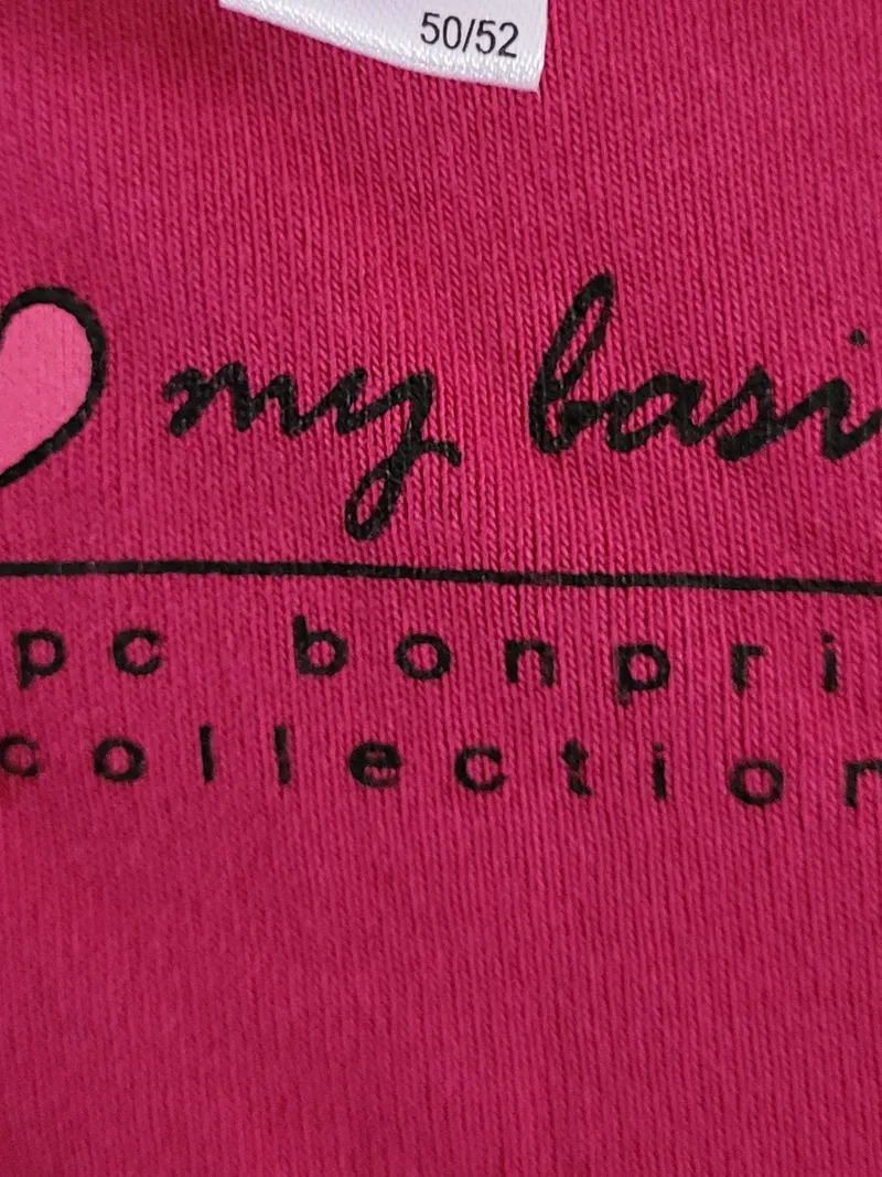 bonprix Damen Langarmshirt Basic Pink Gr. 44/46 (XXL) Baumwolle 2