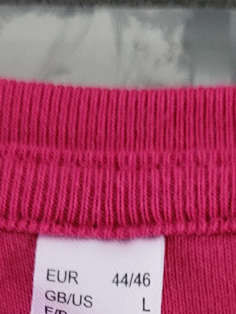 bonprix Damen Langarmshirt Basic Pink Gr. 44/46 (XXL) Baumwolle 3