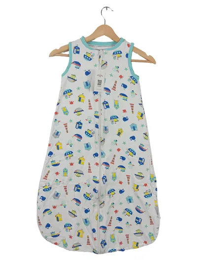 Slumbersac Baby Schlafsack Gr. 90 maritimes Motiv Weiß Baumwolle