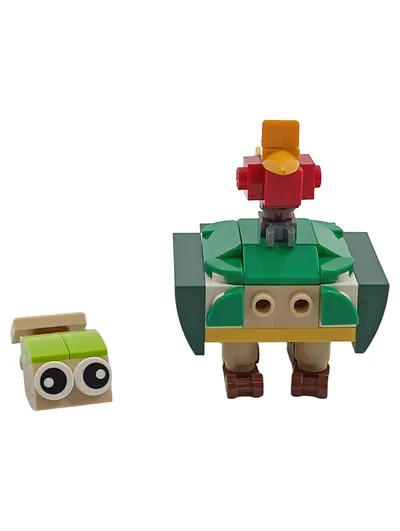 LEGO 40405 Schildkröte mit Vogel Bauset Bausteine Modell Kinder