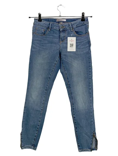VERO MODA Damen Jeans Slim Fit W28/L30 Blau Stretch Reißverschluss