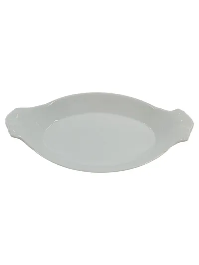 Apilco Auflaufform Porzellan Oval Weiß 25cm Frankreich Gratin