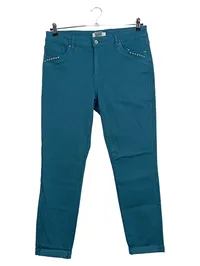 DINE'N DANCE Damen Jeans Regular Fit Hose W33/42/XL Petrol Casual 1