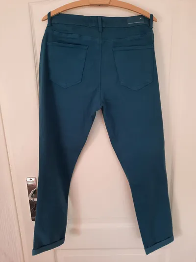 DINE'N DANCE Damen Jeans Regular Fit Hose W33/42/XL Petrol Casual