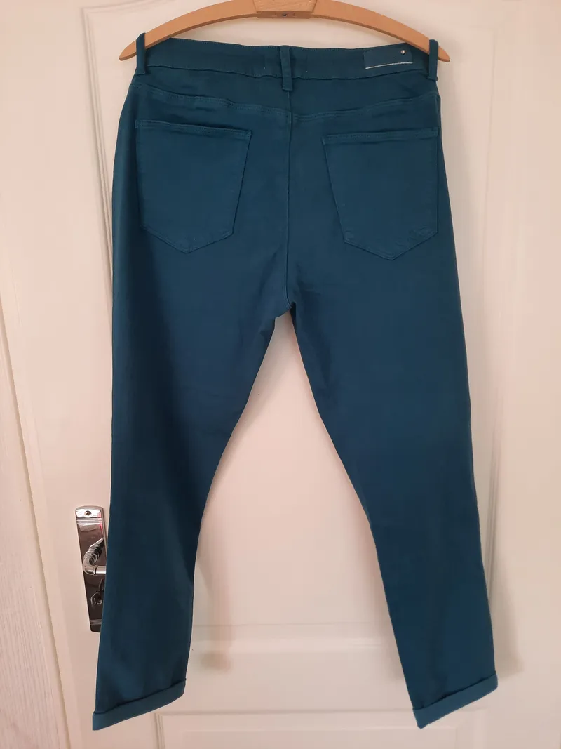 DINE'N DANCE Damen Jeans Regular Fit Hose W33/42/XL Petrol Casual 2