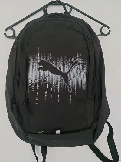 Puma Rucksack Herren Schwarz Sportlich Logo M Alltag Polyester 44cm