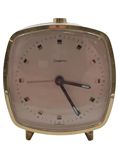 Dugena Wecker Vintage Gold 6 cm