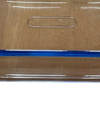 Pyrex Auflaufform Glas 25x20cm Transparent mit Deckel Backform Ofenform
