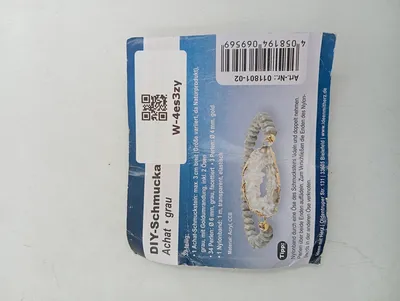 Ideen mit Herz DIY-Schmuckarmband Achat Grau Bastelset Schmuckset