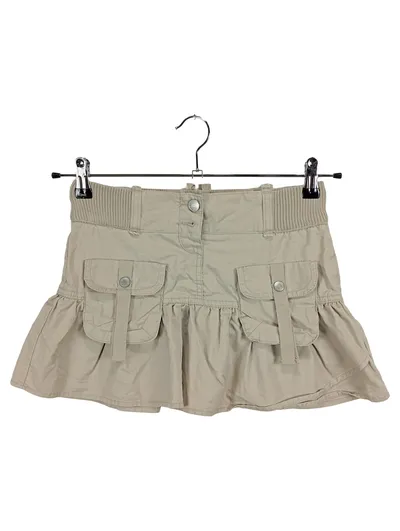 ONEONE Cordrock Mädchen Gr. 152 Beige Baumwolle Minirock Casual
