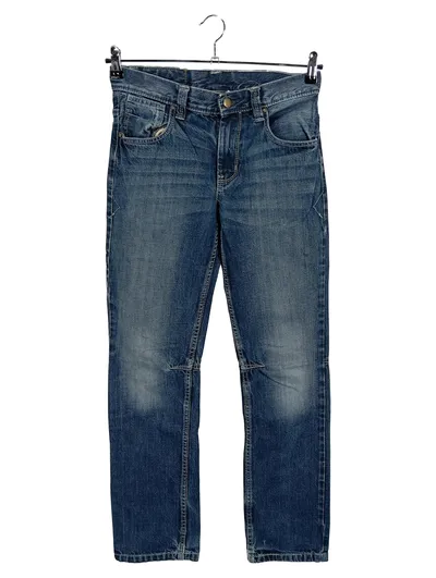 HERE+THERE Kinder Jeans Regular Fit Blau Gr. 164 Casual