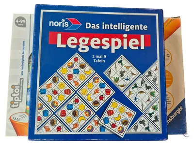 Noris Das intelligente Legespiel 2 mal 9 Tafeln Kinder Lernspiel 4-99 Jahre
