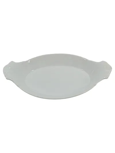 Apilco Auflaufform Porzellan Weiß Oval 25x14cm France Klassisch