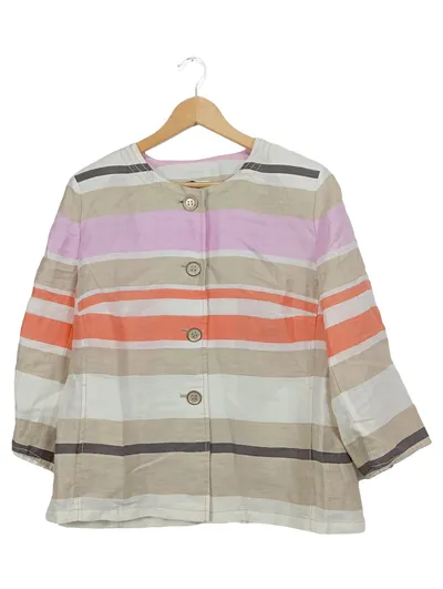 Kirsten Damen Bluse Gr. 44 Mehrfarbig Gestreift 3/4-Arm