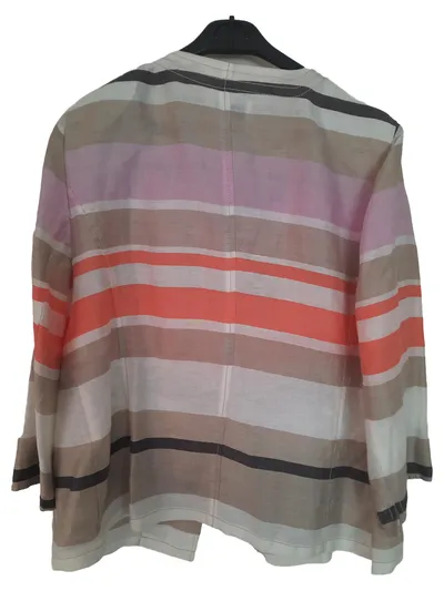Kirsten Damen Bluse Gr. 44 Mehrfarbig Gestreift 3/4-Arm