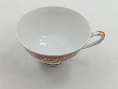 Lettin Teetasse Vintage Porzellan Blumenmuster Mehrfarbig 250ml Chip