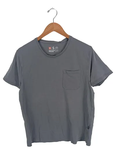 Engelbert Strauss Herren T-Shirt S Grau Casual mit Brusttasche