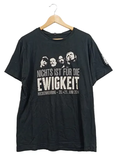 Continental Herren T-Shirt Schwarz L Nichts ist für die Ewigkeit Hockenheimring