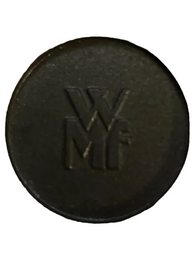 WMF Auflaufform Bräter Glasdeckel Metall Schwarz 39x19cm