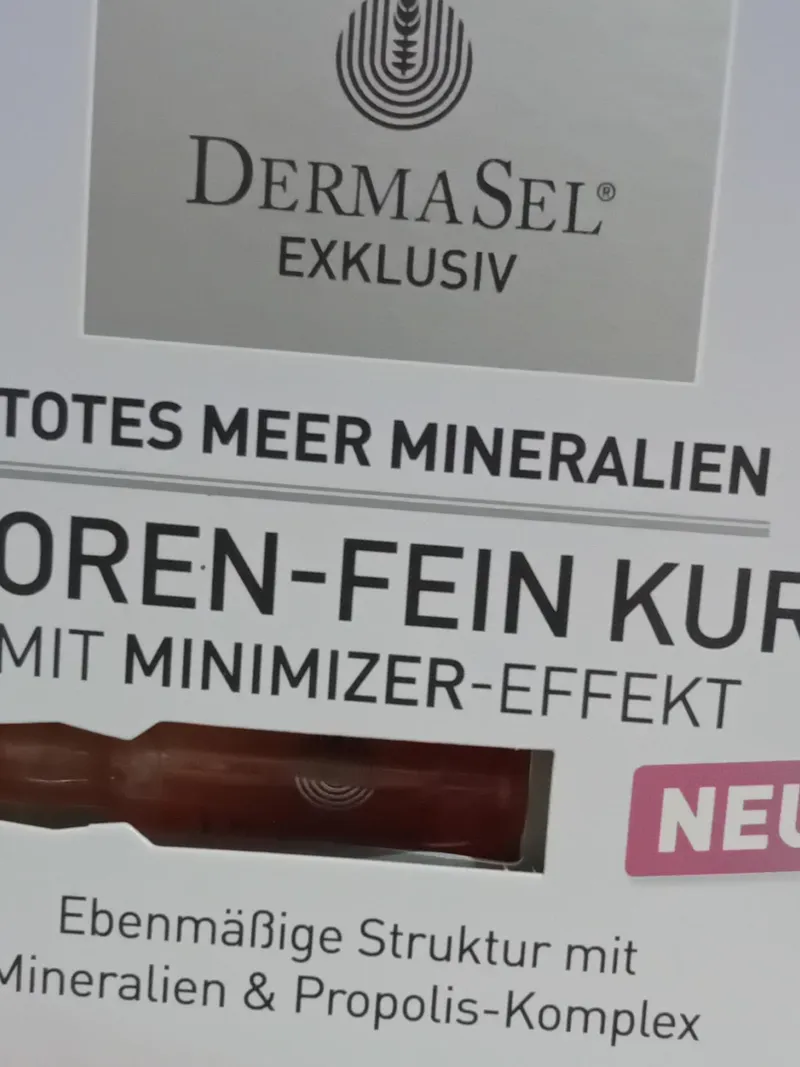 DermaSel Poren-Fein Kur Serum 3ml Damen Totes Meer Mineralien 5