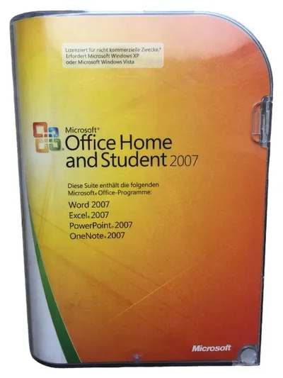 Microsoft Office Home and Student 2007 PC Word Excel PowerPoint OneNote