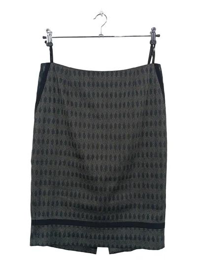 Élégance Damen Bleistiftrock Grau Muster Gr. 42 Elegant Business Midi