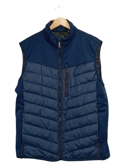 Tom Tailor Herren Steppweste Gr. L Blau Weste Outdoor Sportlich