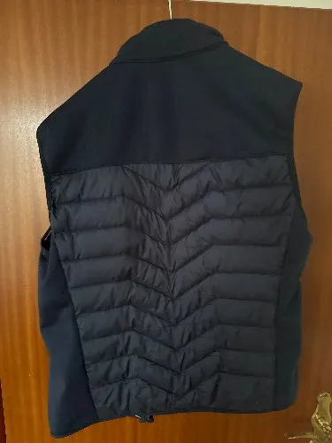Tom Tailor Herren Steppweste Gr. L Blau Weste Outdoor Sportlich