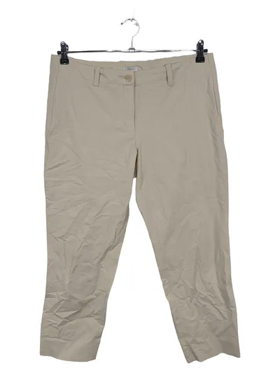 RIANI Damen Stoffhose Caprihose Beige Gr. 42 W33 XL Klassisch